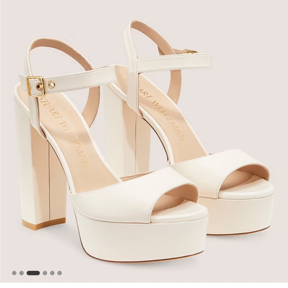 Stuart Weitzman Ryder Heels in Seashell
